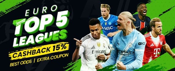 15% Cashback on Every Bet!